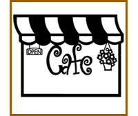 Bistro window metal wall art
