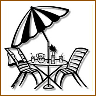Beach Table Metal Art Sculpture
