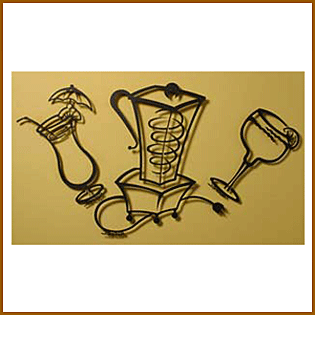 Blender Combo Metal Art Sculpture